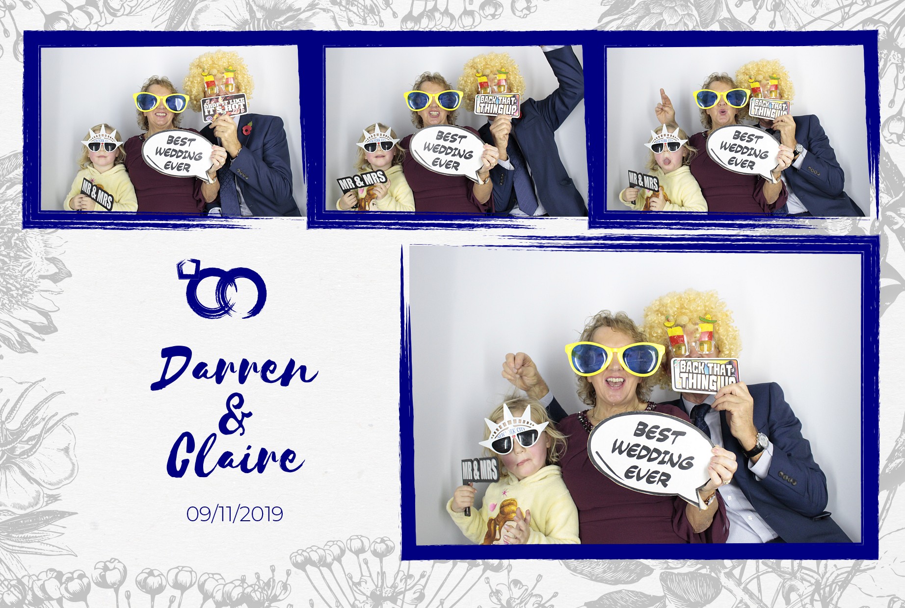 Darren and Claire’s Wedding  | View more photos from the event at gallery.myphotoboothexperience.co.uk/u/MyPhotoBoothExperienceLtd/Darren-and-Claire’s-Wedding